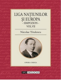 coperta carte liga natiunilor
si europa  de nicolae titulescu